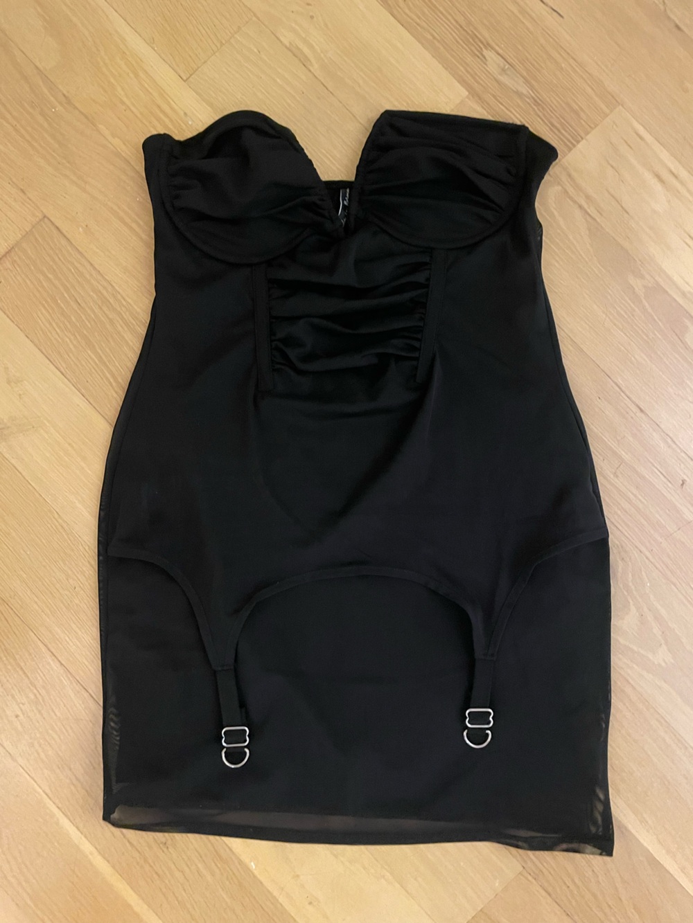 Black Strapless Shapewear Slip Dress